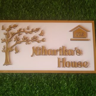 Glamorous nameplates for doors